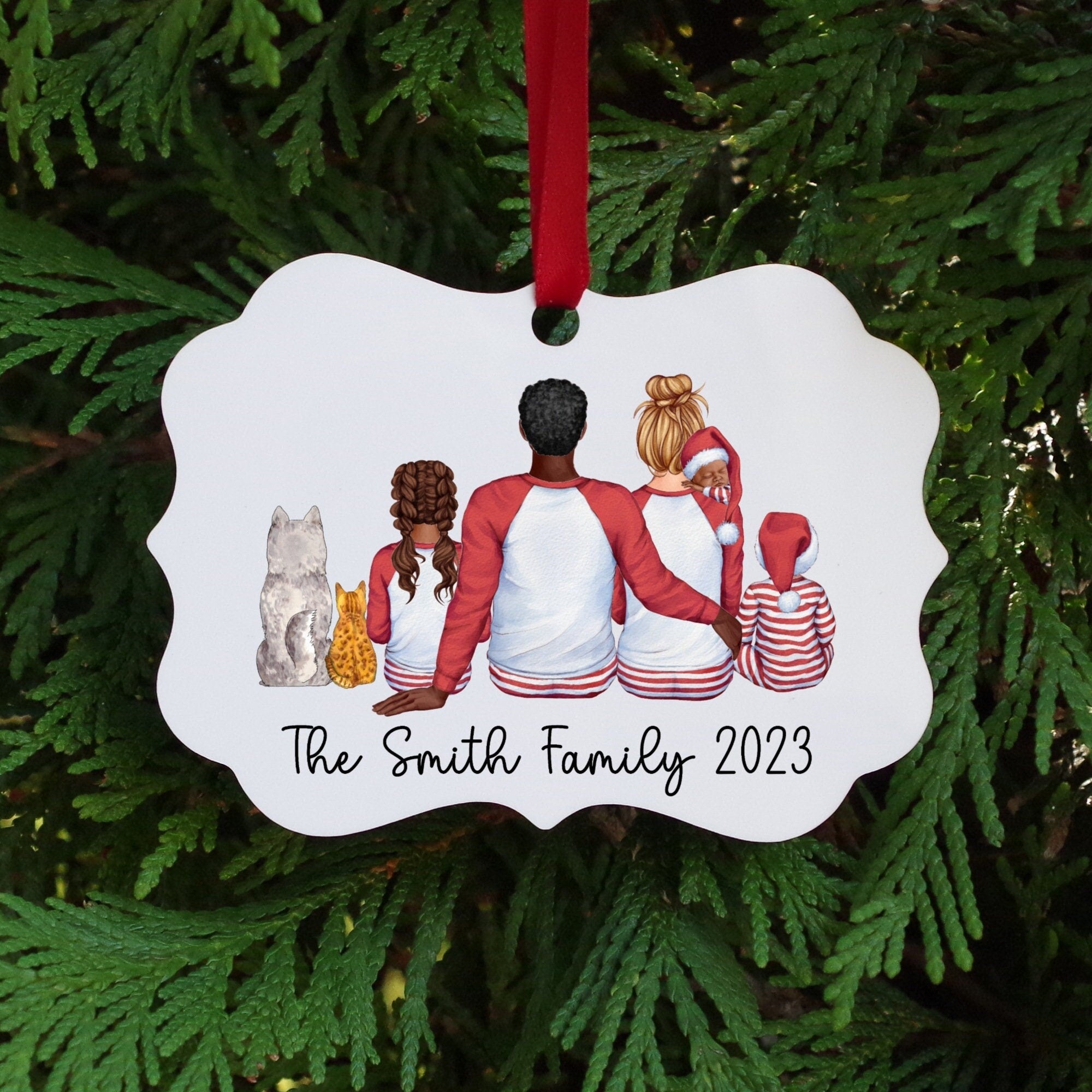 Personalized Christmas family ornament 2024, personalized Christmas ornament gift for family, custom made Family Christmas ornament