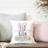 Personalized Easter bunny pillow gift for kids, decorative bunny cushion, personalized pillow gifts for kids, first Easter gift for baby