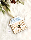 Personalized christmas gingerbread house ornament, ornament for kids, Christmas stockings tag, custom House ornament gift, cute ornament