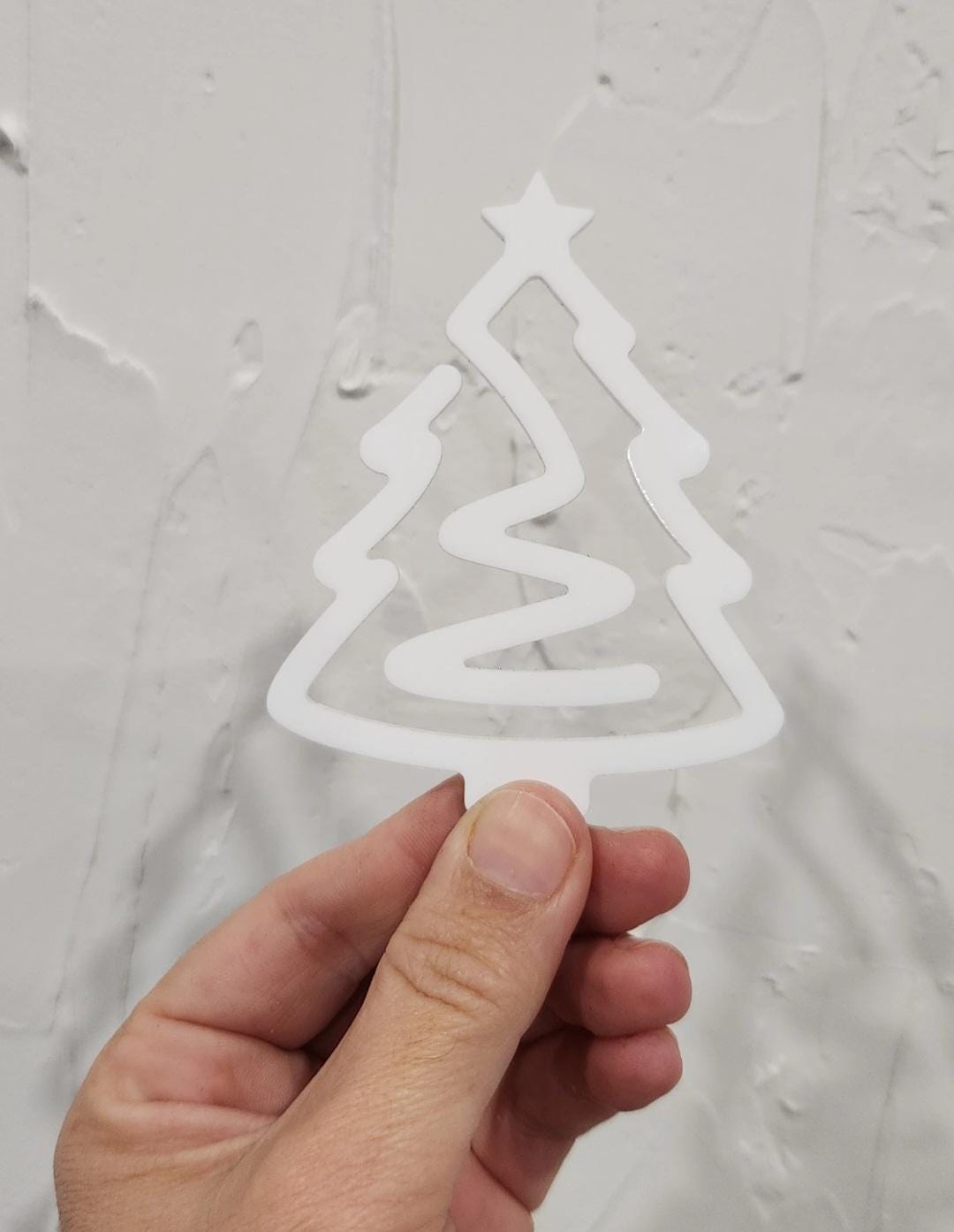 Jumbo Christmas Tree shape paperclip Sublimation Acrylic blank, custom cut Acrylic Blank for Sublimation,blank Acrylic book clip sublimation