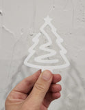 Jumbo Christmas Tree shape paperclip Sublimation Acrylic blank, custom cut Acrylic Blank for Sublimation,blank Acrylic book clip sublimation