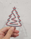 Jumbo Christmas Tree shape paperclip Sublimation Acrylic blank, custom cut Acrylic Blank for Sublimation,blank Acrylic book clip sublimation