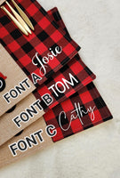 Personalized Christmas Placemat, Custom made Christmas table placemat gift for family, Christmas table decoration