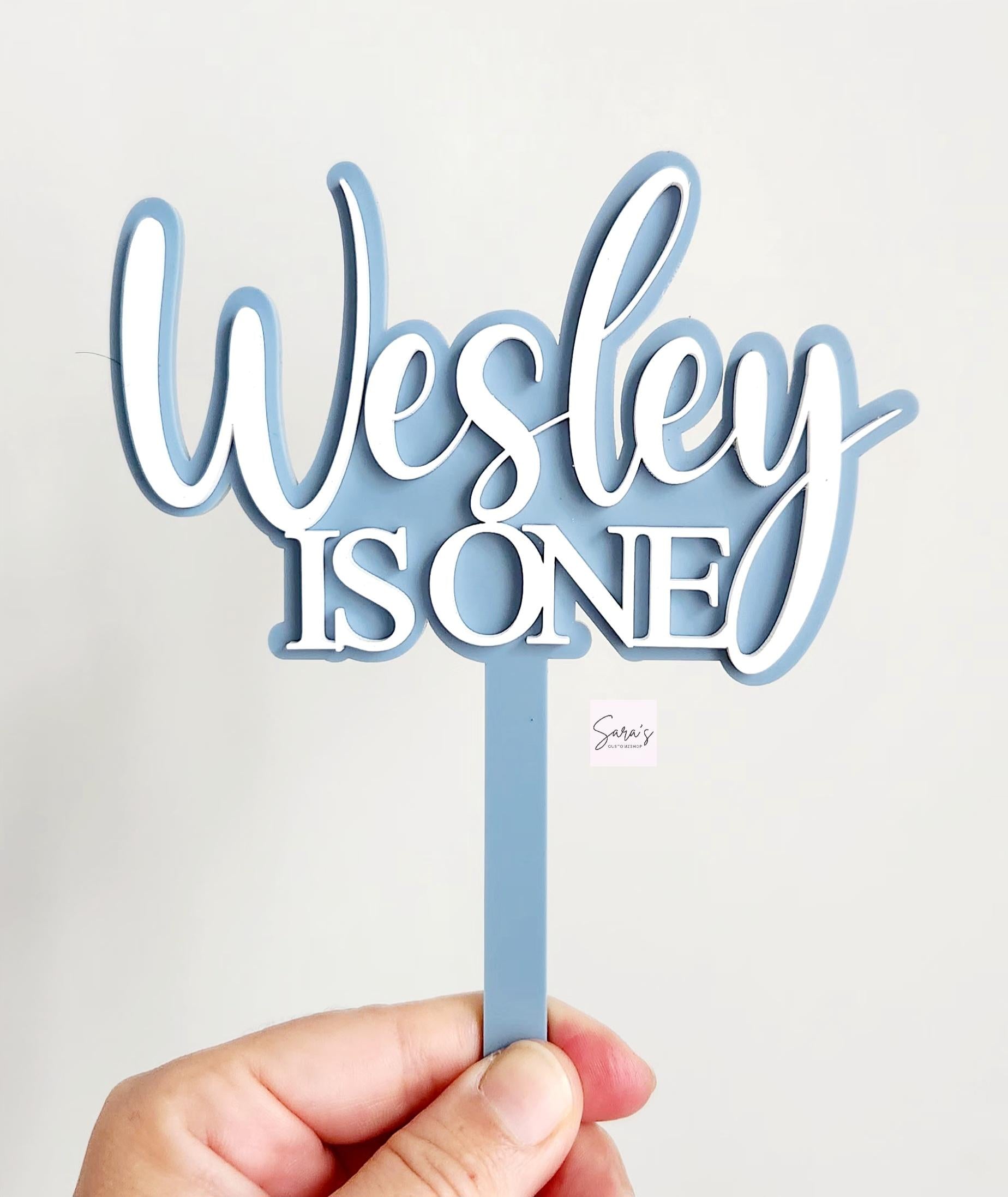 Personalized acrylic cake topper, acrylic first birthday cake topper, cake topper foe girl, cake topper for boy, birthday cake topper name