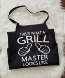 The grill master, grill father, Fathers day apron, Fathers day gift, funny gift for him, funny gifts for father, apron for father, apron