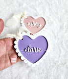 Valentine's Heart Basket Tag