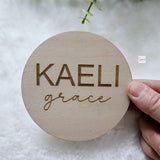 Wooden Name Birth Announcement sign