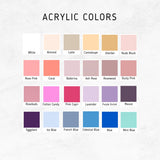 Personalized Acrylic Bow Name Plate Placement