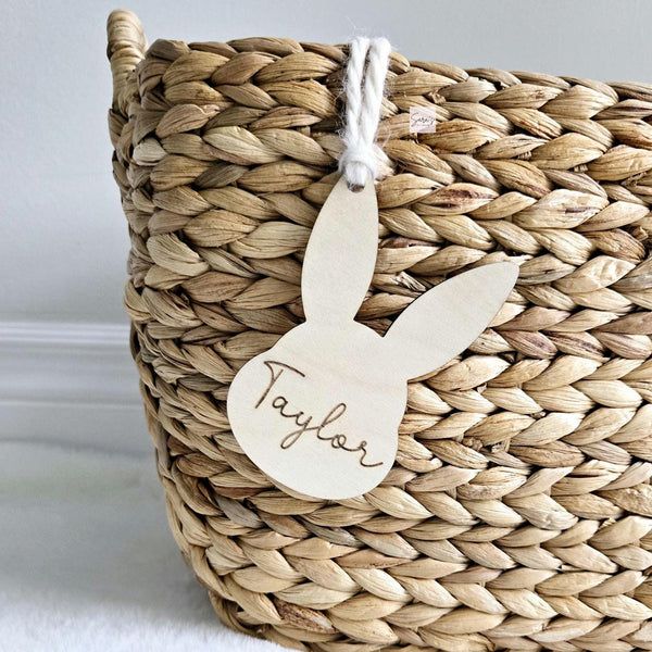 Easter Basket Tag, Personalized Easter Bunny Basket name tag, Easter bunny gift basket name tag, first Easter cute name tag, Easter Gift Tag
