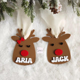 Personalized Christmas Reindeer Tag