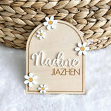 Daisy Birth Announcement Wooden Name Sign