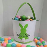 Personalized Easter basket gift for kids, Easter bunny basket, Easter tote bag, Easter gifts for girls, Easter gifts for boys, Easter bucket