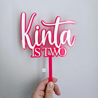 Personalized acrylic cake topper, acrylic first birthday cake topper, cake topper for girl, cake topper for boy, birthday cake topper name