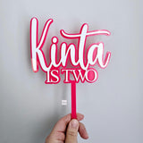Personalized acrylic cake topper, acrylic first birthday cake topper, cake topper for girl, cake topper for boy, birthday cake topper name