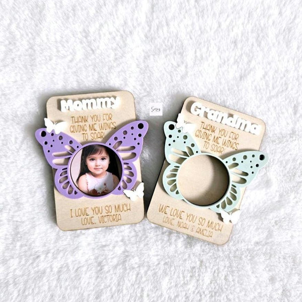 Mother's Day Fridge Picture Magnet, Fridge Photo Magnet Frame, Personalized Mother's Day Gift from Grandkids, Gift for Grandma, Gift for Mom