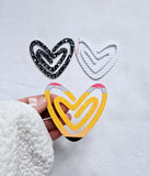 Teacher Jumbo Heart Shape Paperclip Set of 3