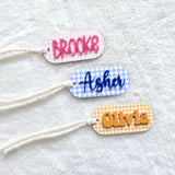 Easter Gingham Basket Tag