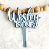 Personalized acrylic cake topper, acrylic first birthday cake topper, cake topper for girl, cake topper for boy, birthday cake topper name