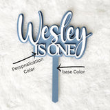 Acrylic Name Cake Topper