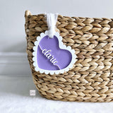 Valentine's Heart Basket Tag