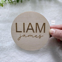 Wooden Name Birth Announcement sign