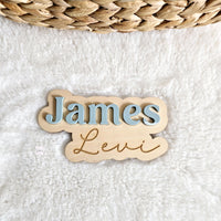 Wooden Name Birth Announcement sign, Newborn Baby round Name plate, Hospital Newborn Photo Prop Sign, Personalized custom Baby Shower Gift