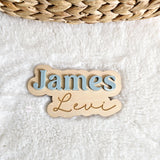 Wooden Name Birth Announcement sign, Newborn Baby round Name plate, Hospital Newborn Photo Prop Sign, Personalized custom Baby Shower Gift