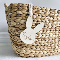 Easter Basket Tag, Personalized Easter Bunny Basket name tag, Easter bunny gift basket name tag, first Easter cute name tag, Easter Gift Tag