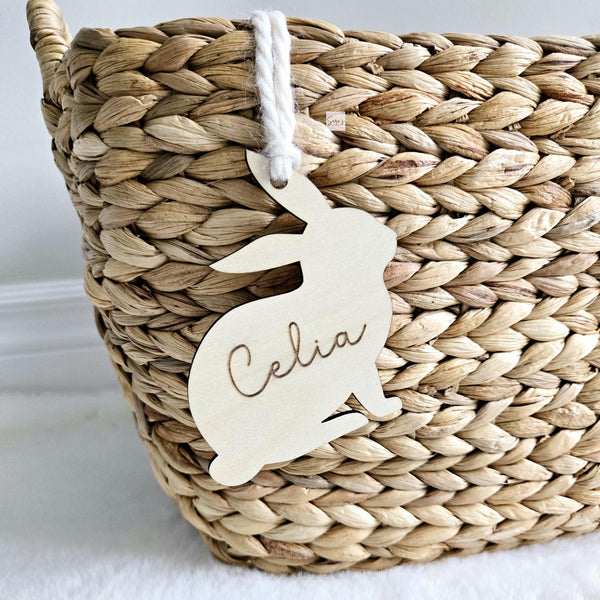 Easter Basket Tag, Personalized Easter Bunny Basket name tag, Easter bunny gift basket name tag, first Easter cute name tag, Easter Gift Tag