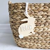 Easter Basket Tag, Personalized Easter Egg Basket name tag, Easter bunny gift basket name tag, first Easter cute name tag, Easter Gift Tag
