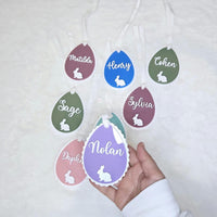 Easter Basket Tag, Personalized Easter Egg Basket Acrylic name tag, Easter gift basket name tag, first Easter cute name tag, Easter Gift Tag
