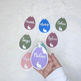 Easter Basket Tag, Personalized Easter Egg Basket Acrylic name tag, Easter gift basket name tag, first Easter cute name tag, Easter Gift Tag