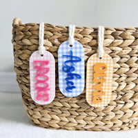 Easter Basket Tag, Personalized Easter Egg Basket name tag, Easter bunny gift basket name tag, first Easter cute name tag, Easter Gift Tag