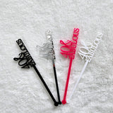 Drink Stir Sticks, Birthday Drink Stirrers, 40 and Fabulous Drink Stir Sticks, Custom Event Swizzle Sticks, Champagne, Cocktail Stirrers