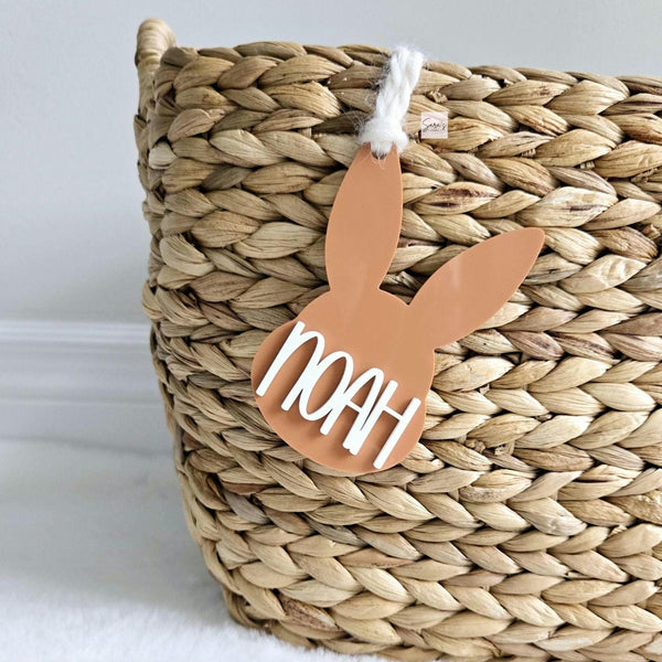 Easter Basket Tag, Personalized Easter Egg Basket name tag, Easter bunny gift basket name tag, first Easter cute name tag, Easter Gift Tag