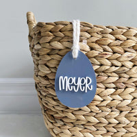 Easter Basket Tag, Personalized Easter Egg Basket name tag, Easter bunny gift basket name tag, first Easter cute name tag, Easter Gift Tag