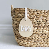 Easter Basket Tag, Personalized Easter Egg Basket name tag, Easter bunny gift basket name tag, first Easter cute name tag, Easter Gift Tag