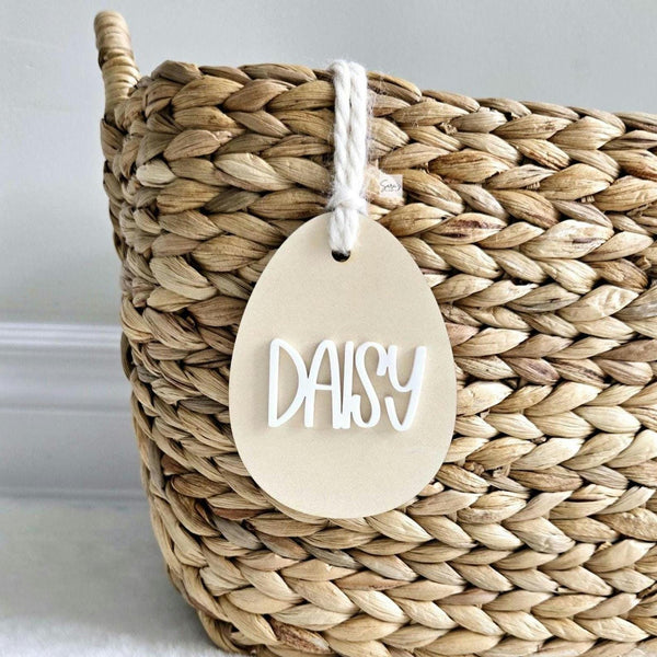 Easter Basket Tag, Personalized Easter Egg Basket name tag, Easter bunny gift basket name tag, first Easter cute name tag, Easter Gift Tag