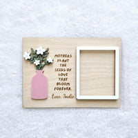 Mother's Day Fridge Picture Magnet, Fridge Photo Magnet Frame, Personalized Mother's Day Gift from Grandkids, Gift for Grandma, Gift for Mom