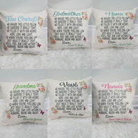 Personalized pillow for Grandmother, keepsake gift for grandma, custom made pillow for grandma, mother's day gift, Christmas gifts for mom