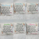 Personalized pillow for Grandmother, keepsake gift for grandma, custom made pillow for grandma, mother's day gift, Christmas gifts for mom