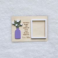 Mother's Day Fridge Picture Magnet, Fridge Photo Magnet Frame, Personalized Mother's Day Gift from Grandkids, Gift for Grandma, Gift for Mom