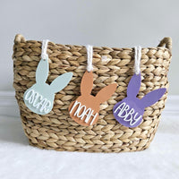 Easter Basket Tag, Personalized Easter Egg Basket name tag, Easter bunny gift basket name tag, first Easter cute name tag, Easter Gift Tag