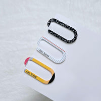 Teacher Jumbo Paperclip Set of 3, Teacher Bookmark gift, Teacher appreciation gift, Custom Acrylic Paperclip, Notebook Clip, Planner Clip