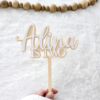 Personalized acrylic cake topper, acrylic first birthday cake topper, cake topper for girl, cake topper for boy, birthday cake topper name