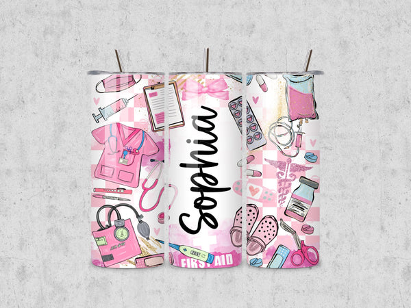 Personalized Nurse Tumbler, Nurse Graduation Gift, Personalized Gift for Nurses, Nurse Appreciation Tumbler, Personalized Medical Gifts