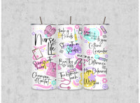 Nurse Life Tumbler, Nurse Graduation Gift, Custom Gift for Nurses, Nurse Appreciation Tumbler, Personalized Medical Gifts, Nurse Week Gifts