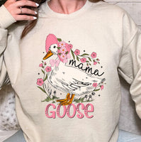 Mama Goose Sweatshirt, Custon made cute Mama Goose Sweatshirt, Floral Mama shirt gift for Mom, gift for Mom to be, Mother's day gift for Mom