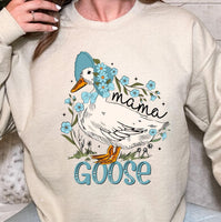 Mama Goose Sweatshirt, Custon made cute Mama Goose Sweatshirt, Floral Mama shirt gift for Mom, gift for Mom to be, Mother's day gift for Mom