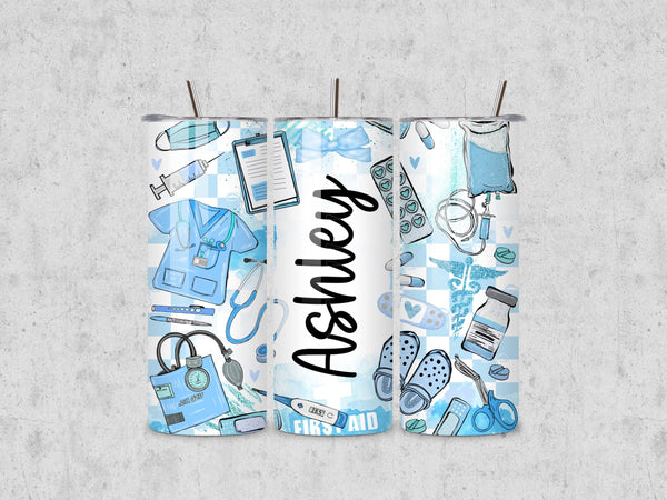 Personalized Nurse Tumbler, Nurse Graduation Gift, Personalized Gift for Nurses, Nurse Appreciation Tumbler, Personalized Medical Gifts
